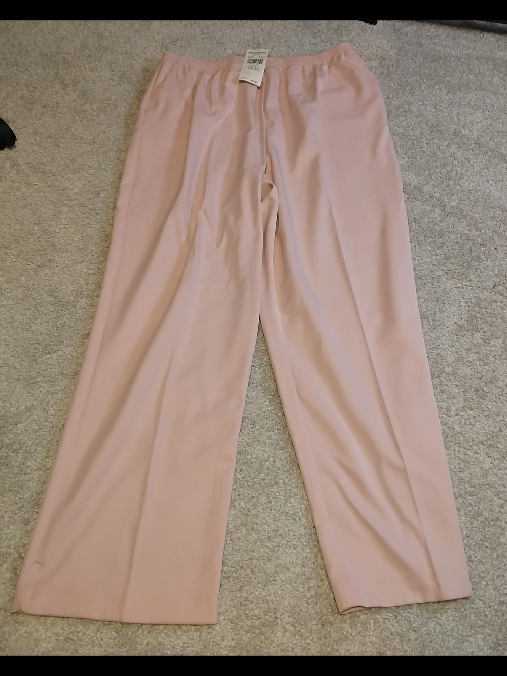 Alfred Dunner Light Pink Men's Dress Pants